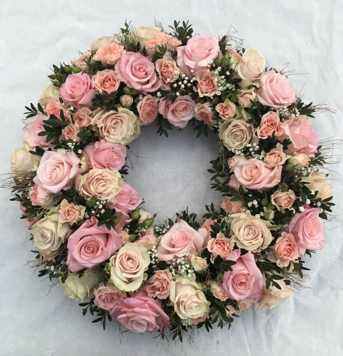 Gärtnerei Egli, Topfpflanzen, Schnittblumen, Unterhalt, Überwinterung Rosenkranz rosa
